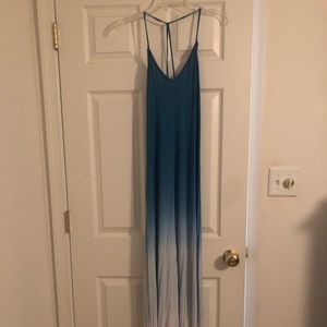LULUS Blue Ombré Maxi Dress